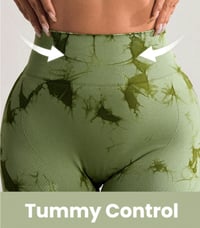 Image 2 of Olive Green Swirl Shorts