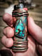 Image of "Desert Hex" - Copper & Turquoise lighter case