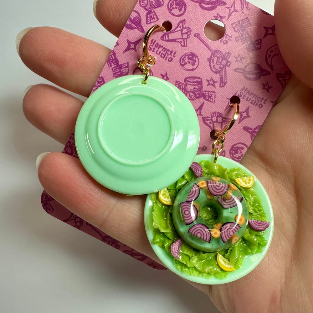 Image of Red Onions and Carrots Gelatin Earrings