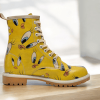 Image 4 of WB Dogo Long Boot Tweety In Yellow