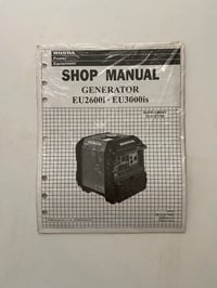 Sealed! Honda EU600i / EU3000is Generator Shop Manual