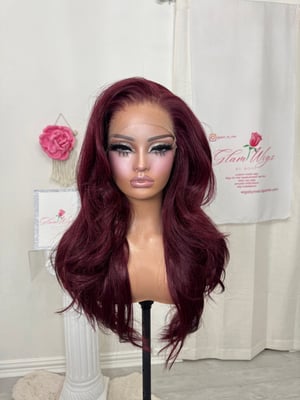 Image of Burgundy free part luxury (ready to ship)