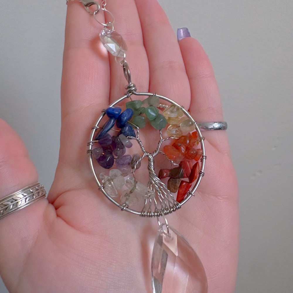 Image of tree of life suncatcher charms