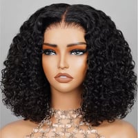 Image 1 of Deep Wave Bob Lace Front Wig