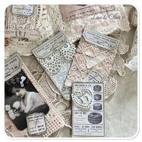 Image 9 of Shabby Chic tattered  Sewing Book/Needle book with lace samples