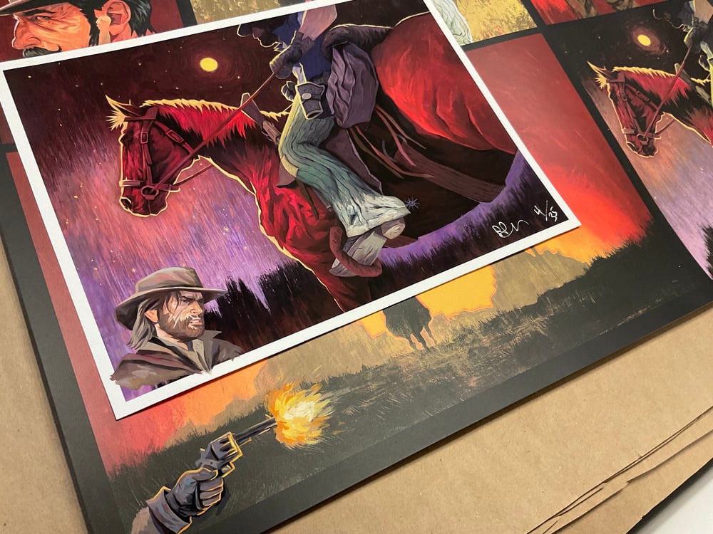 Red Dead Redemption - Horse Print 9x12" Giclee