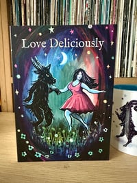 Image 1 of Love Deliciously, Black Phillip Greeting Card