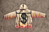 Image 2 of 1 of 1 Flame Denim Hoodie