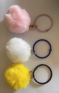 Image 1 of Pompom Key Rings