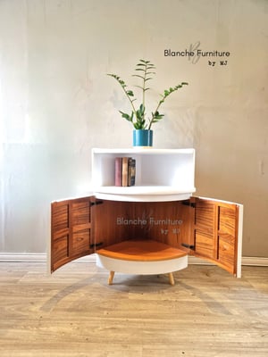 Image of Nathan Corner Drinks Cabinet in white