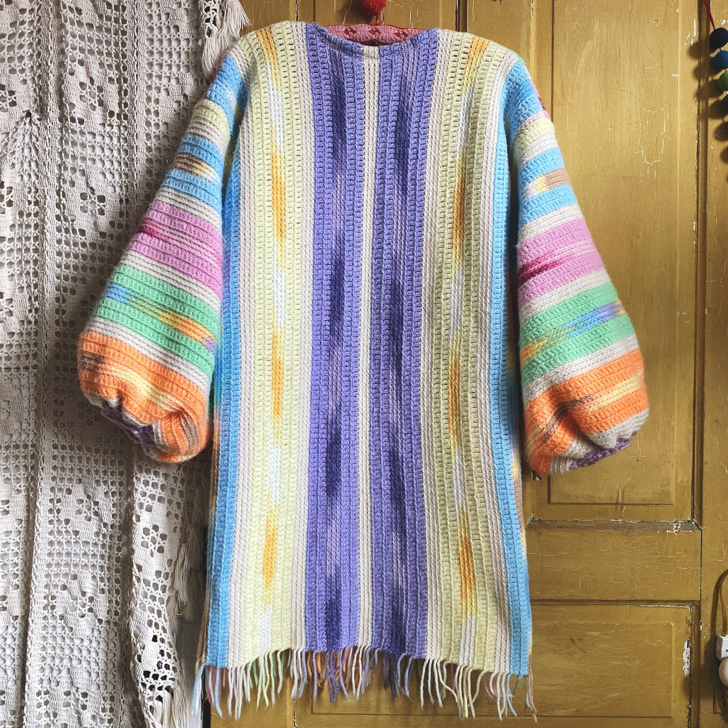 Image of Southwest Sugar Sunset Granny Sweater