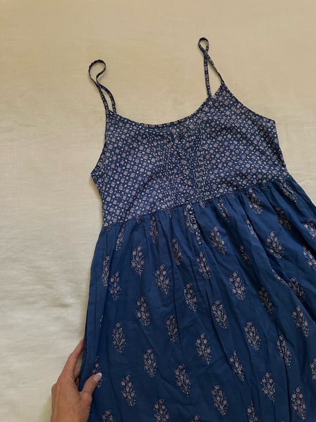 70s indian cotton gauze maxi dress 