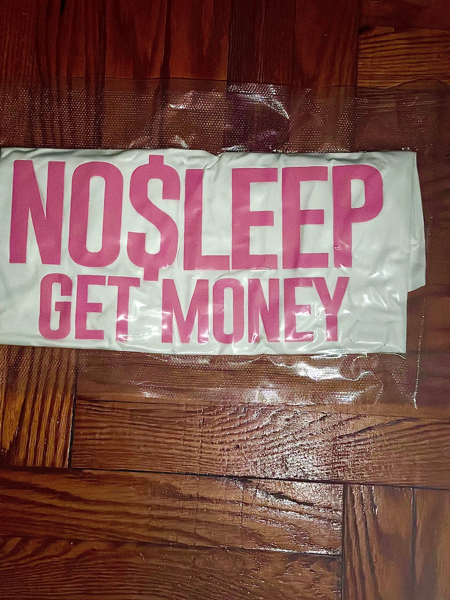 Image of N$GM T-SHIRT (cream $ pink)