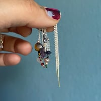Image 1 of Gemstones thread earring