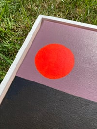 Image 3 of ‘Red Moon’ Original Acrylic On Canvas Painting 