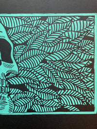 Image 4 of 'Life From Death' Jaguar Teal Limited Variant Blockprint