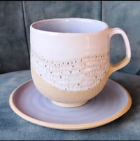 Image 3 of Tazas de desayuno  Blanco, Color y Oro