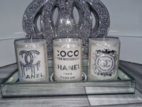 Image 2 of SILVER CC CANDLE SET 