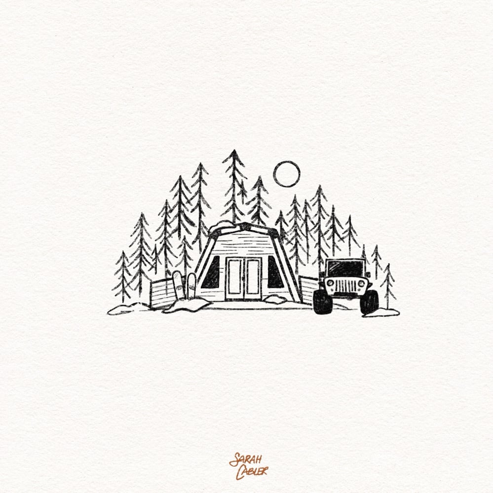 Custom Camp or Cabin Illustration