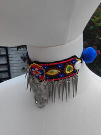 Image 3 of Festie choker - drop spikes