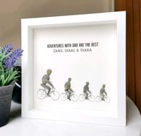 Image 3 of Dad &  3 children on bikes 