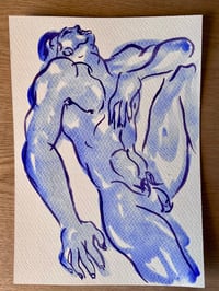 Image 1 of Watercolour ~ Blue Boys XV