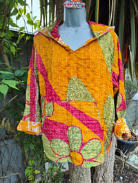 Image 6 of FESTIE Kantha Hoodie with pocket - flower