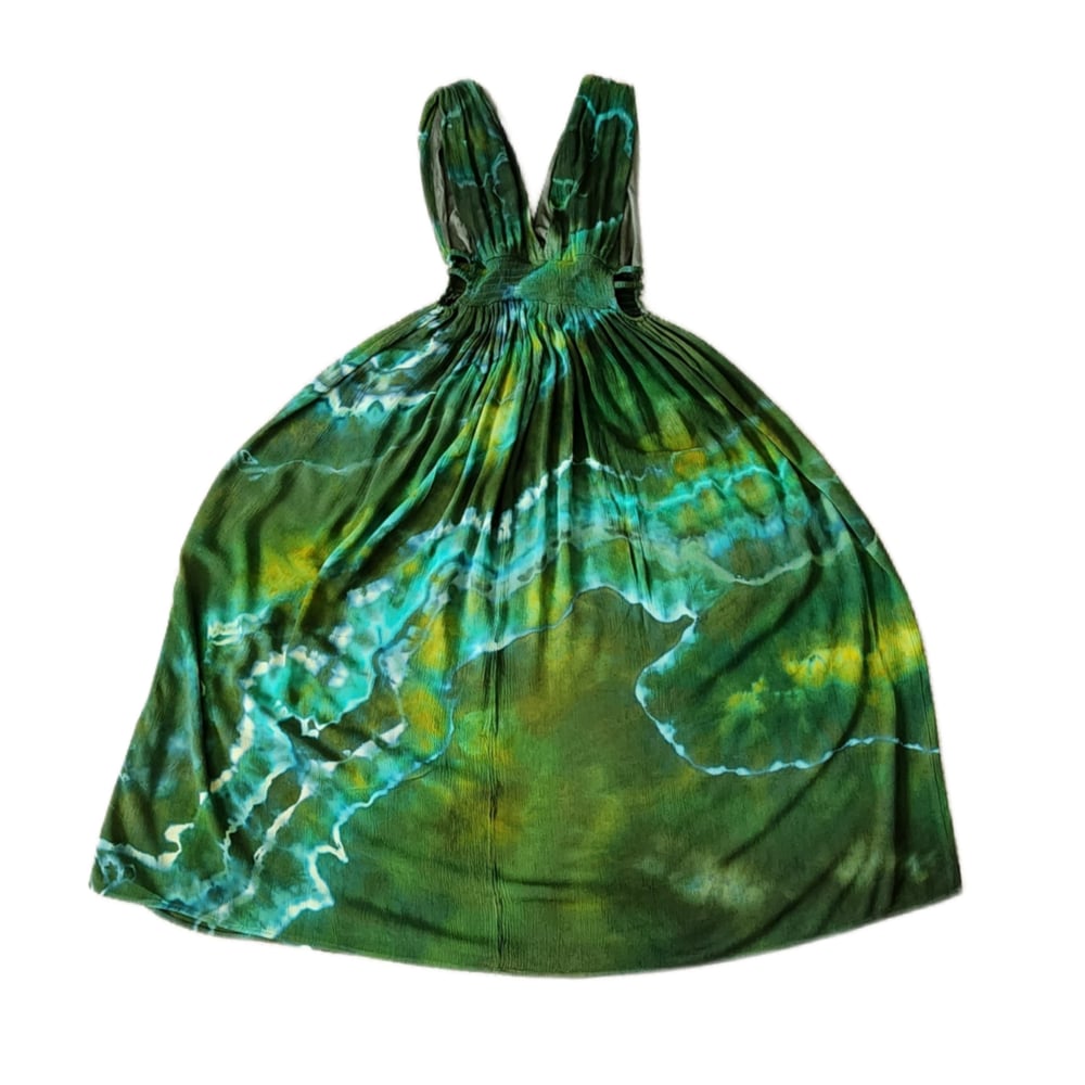 Image of Medium green agate goddess dress