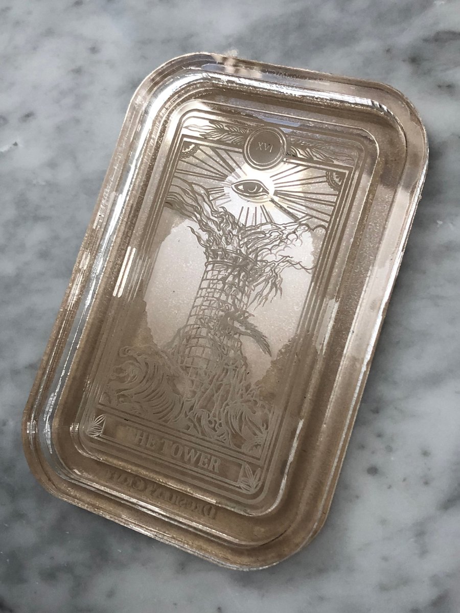 Image of The Tower Tarot Card Silicone Mold