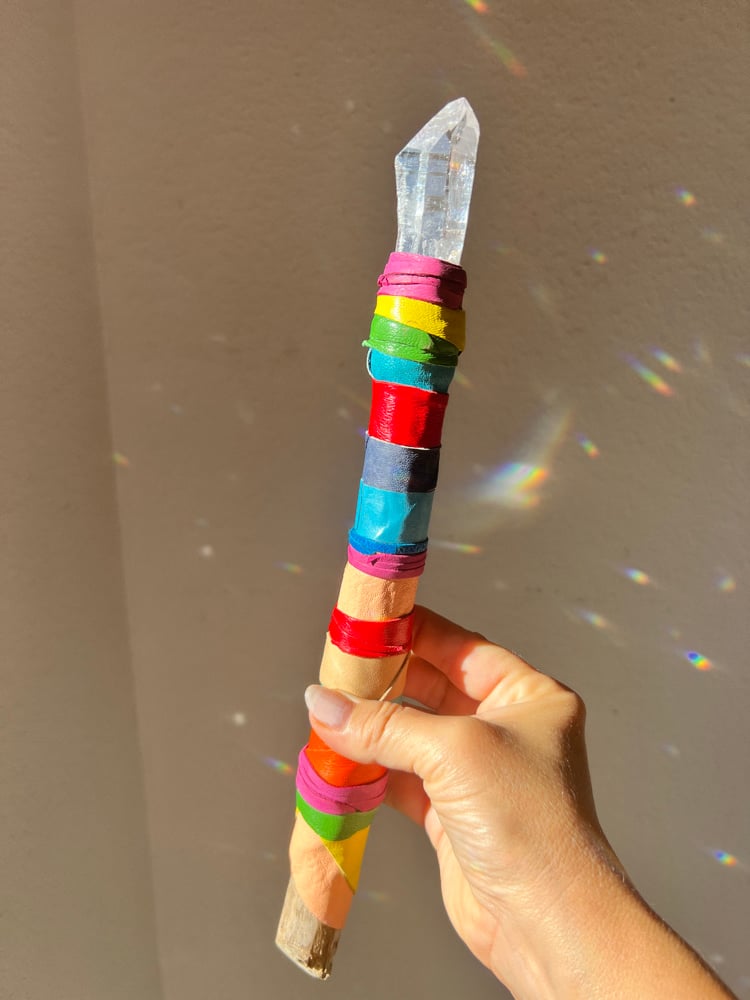 new* BRITE Rainbow- crystal wand | Vega Jewelry