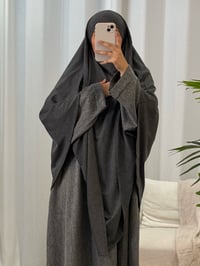 Image 1 of grey jersey khimār