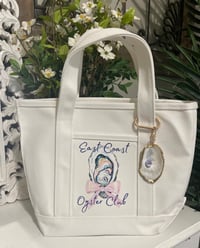 Image 1 of East Coast Oyster Club Tote - Small/White