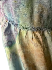 Image 4 of ♻️ UPCYCLED 3X Plus Cotton Top in Muted Watercolor Ice Dye