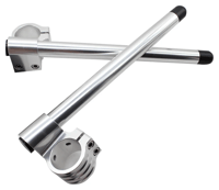 Image 4 of 35mm Clip On CNC Adjustable Handkebars w/ 1" Rise 