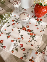 Image 1 of SALE! The Sweet Strawberry Table Runner ( 2 Options )