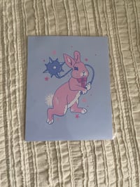 Image 1 of Flail Bunny Print