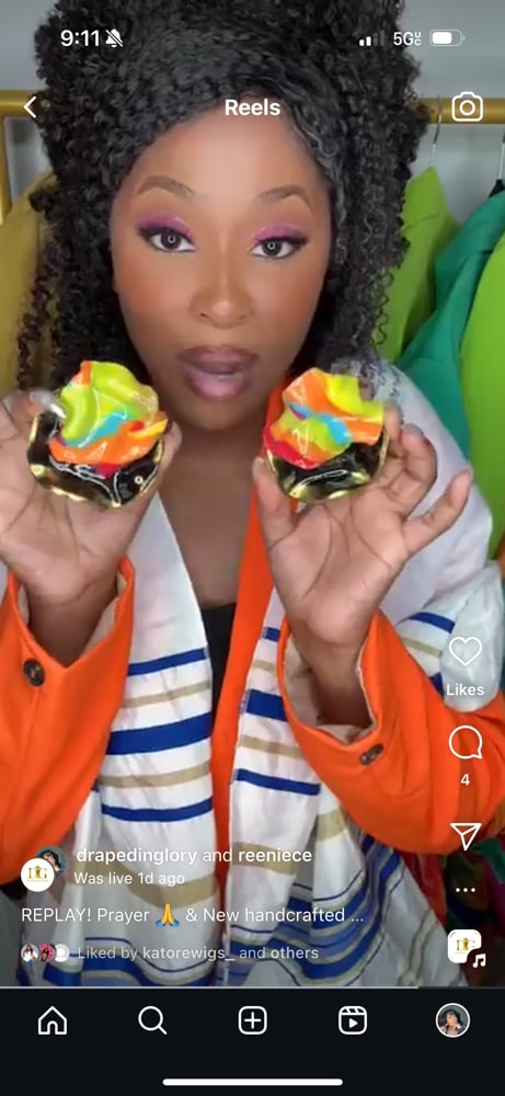 Image of God colors of the earth earrings ( custom clay earrings) 