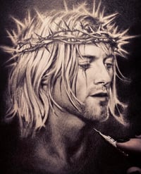 Image 2 of ‘KURT COBAIN’ - 10 X 7” - OPEN EDITION MUSEUM ARCHIVAL PRINT