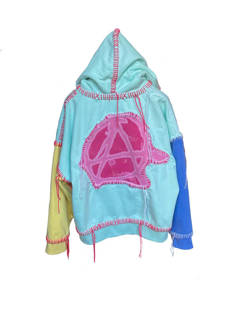 Image of BABY PASTELHEARTS ANARCHY HOODIE 