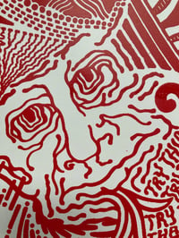 Image 5 of 'The Pattern Keeper' Limited Red Colorway Screenprint