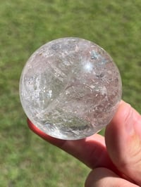 Image 9 of Clear Quartz Sphere With Rainbows #2923