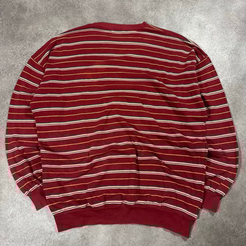 Image of 1980s Giorgio Armani Striped Sweatshirt, Size Large