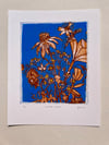 Coneflower and Daisies Print 
