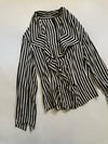 vintage striped drape blouse