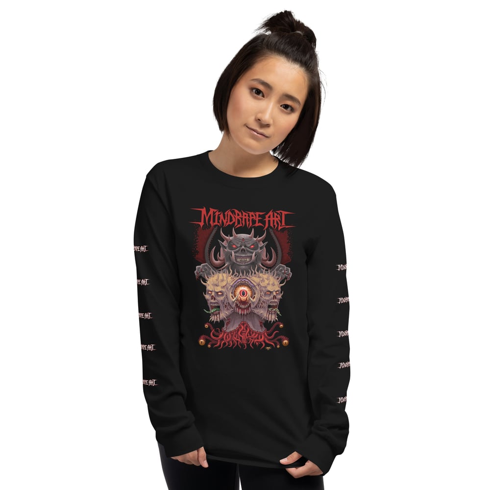 Mindrape Art - Duality and Decay Long Sleeve Shirt by Mark Cooper Art