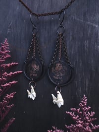 Image 2 of heraldic lion hangers (can be earrings for non-sensitive ears)