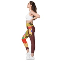 Image 5 of ToNY CaMM "Golden Hair" Crossover leggings with pockets