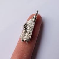 Image 1 of Advent day 11- Alien in a trenchcoat in silver