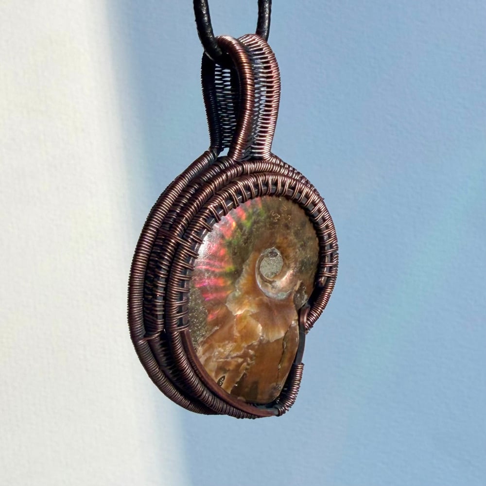 Image of Double-Sided Ammonite Pendant