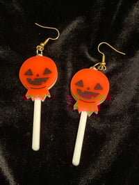 Jack-O-Lantern Lollipop Earring